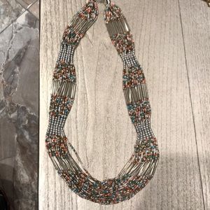 Multicolor Long beaded necklace